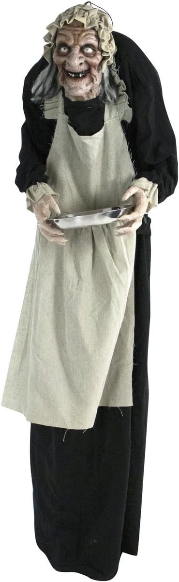 Mucama Zombi Animatronica Parlante (1.52 m) Haunted Hill Farm
